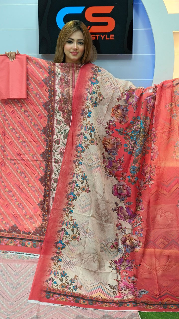 New Premium Zom Zom Lawn Three Piece