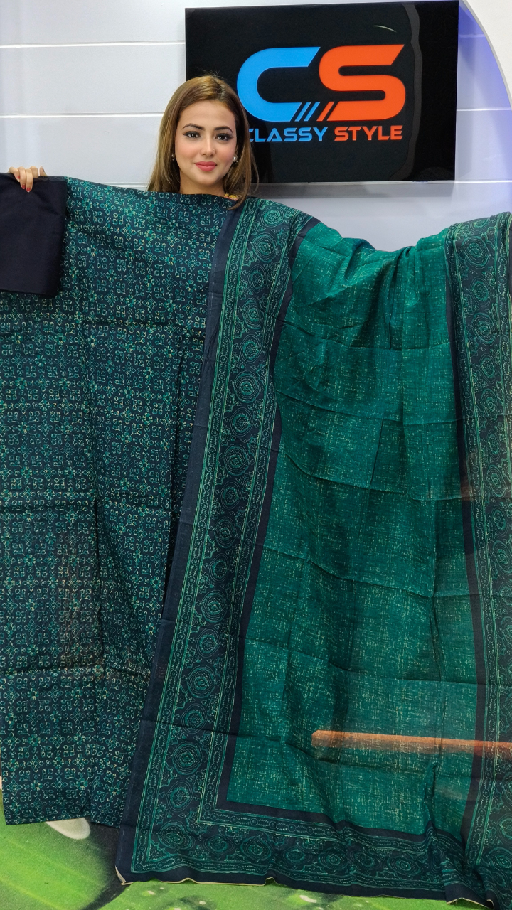 Pure Cotton Jaipuri Patel Three Piece/Best Quality