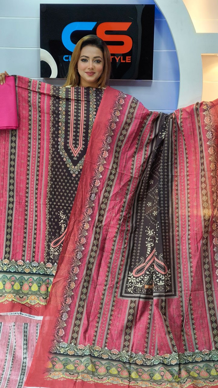 New Premium Zom Zom Lawn Three Piece