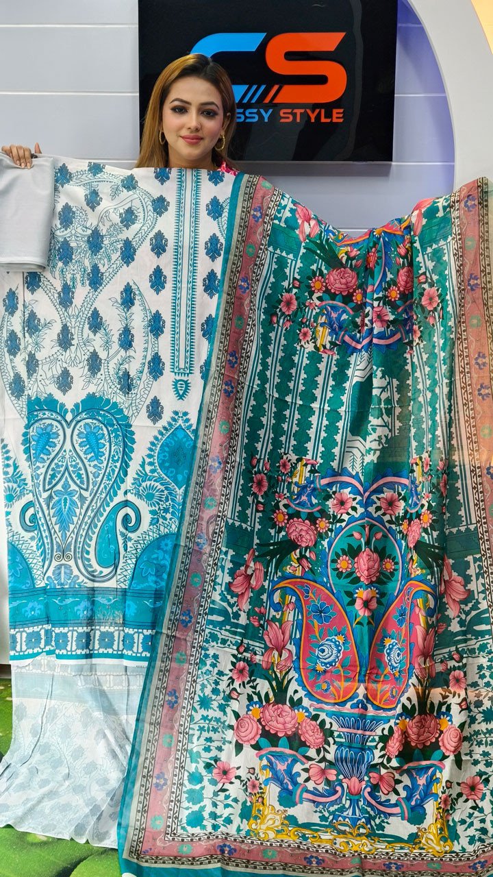 New Premium Zom Zom Lawn Three Piece