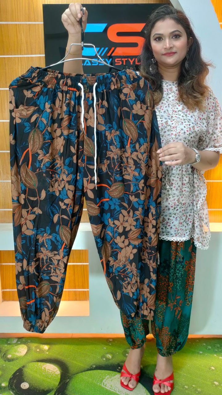 Premium Quality China Kuchi Print Plazzo With Pocket