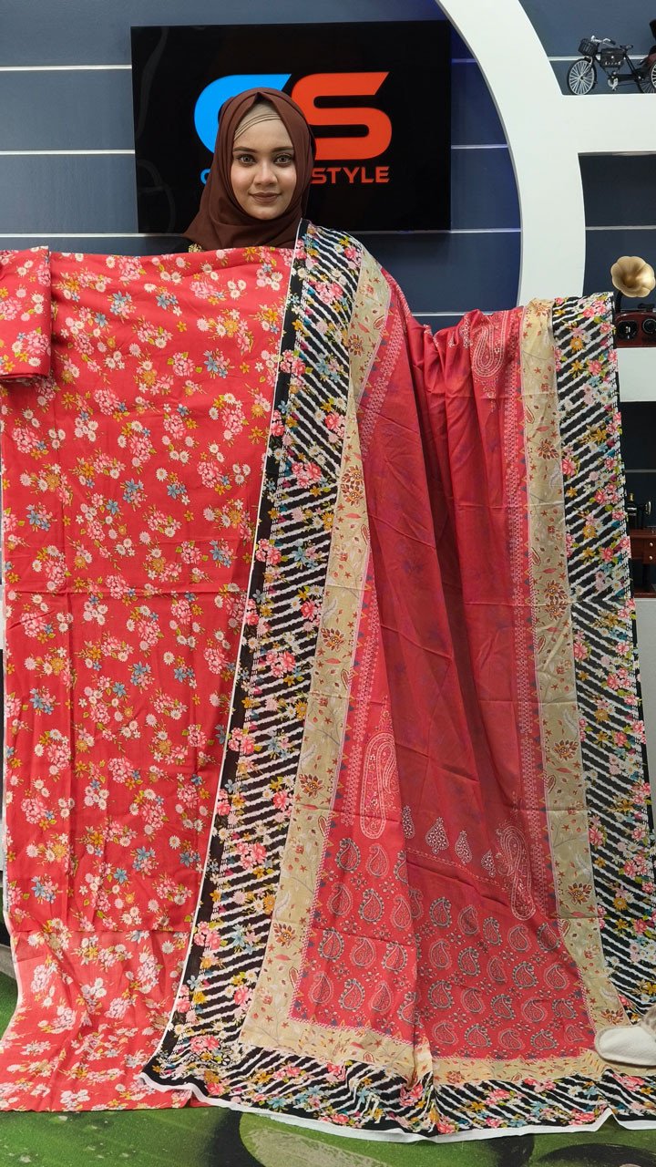 New Exclusive Bin Hameed Lawn Three Piece With Print Salwar