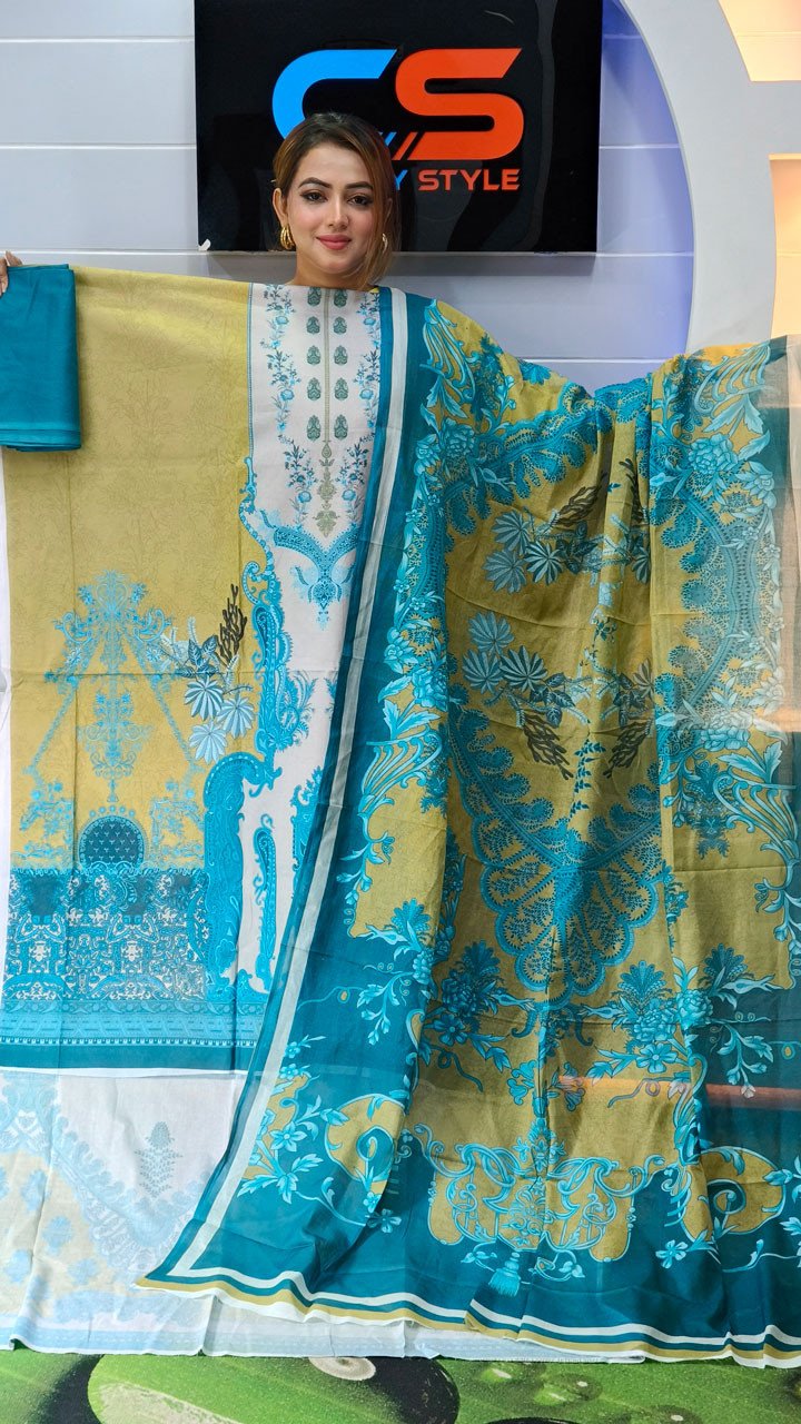 New Premium Zom Zom Lawn Three Piece