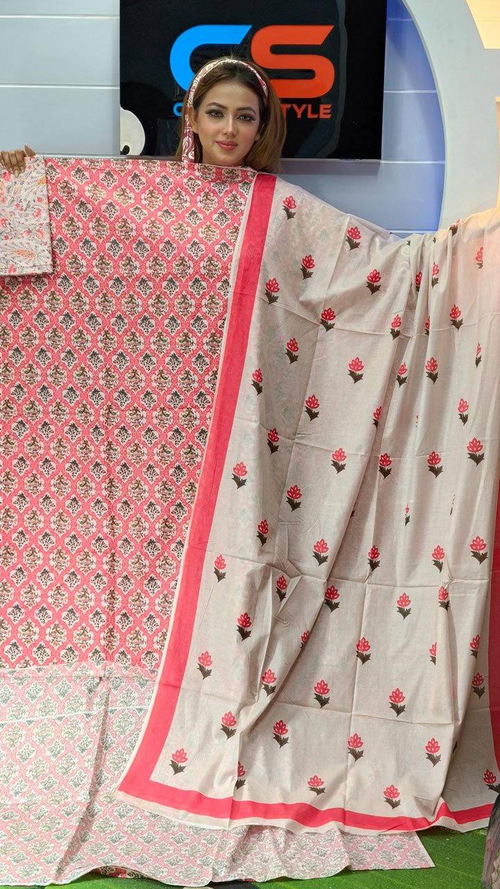 Coco Premium Cotton Lawn Three Piece Set