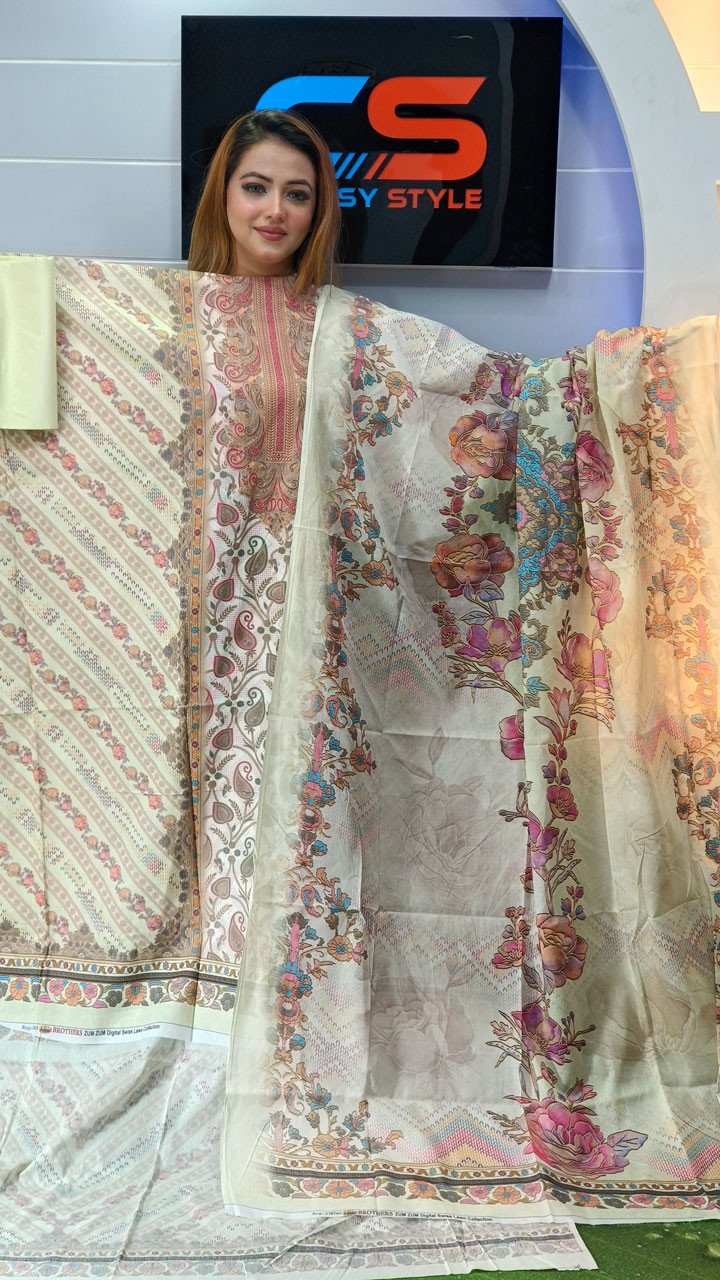 New Premium Zom Zom Lawn Three Piece