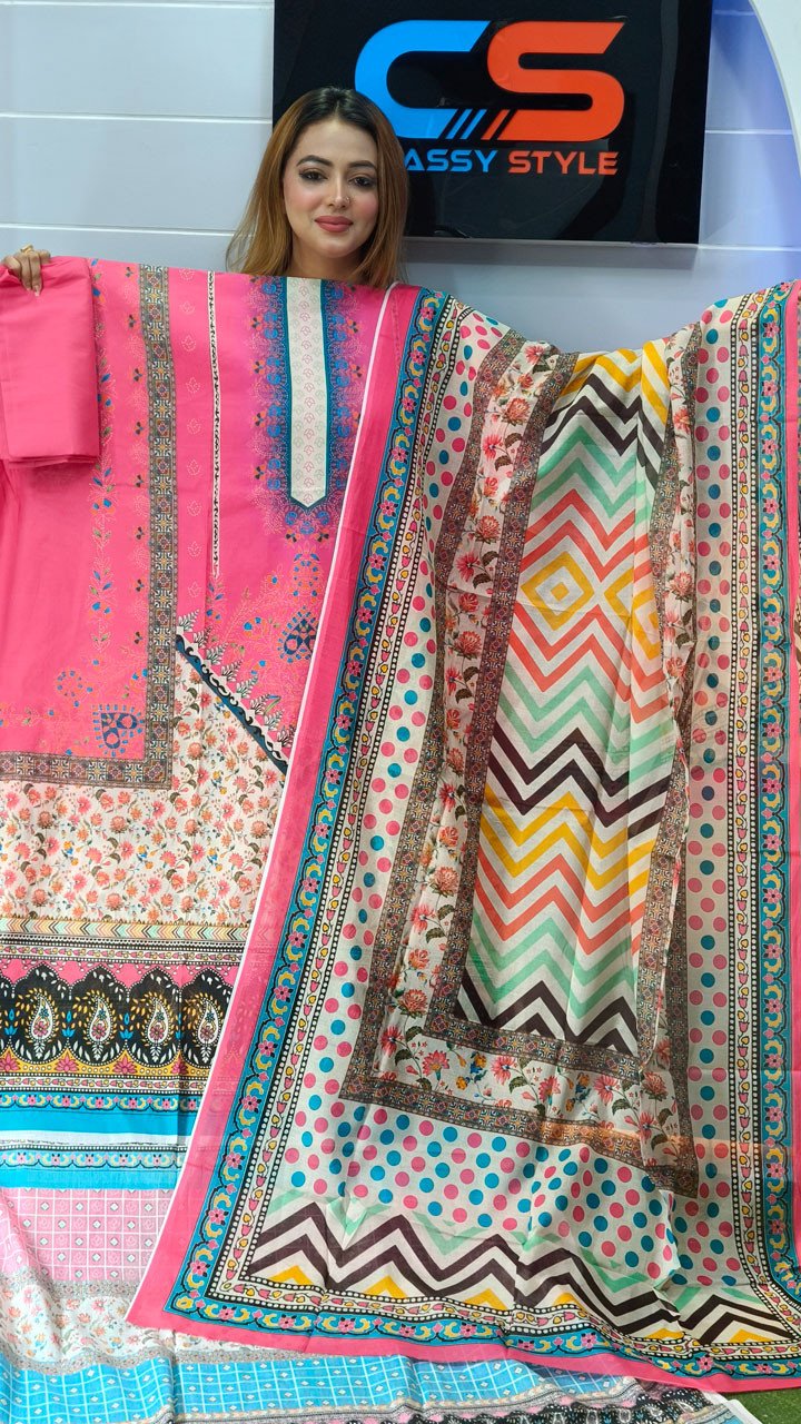 New Premium Zom Zom Lawn Three Piece