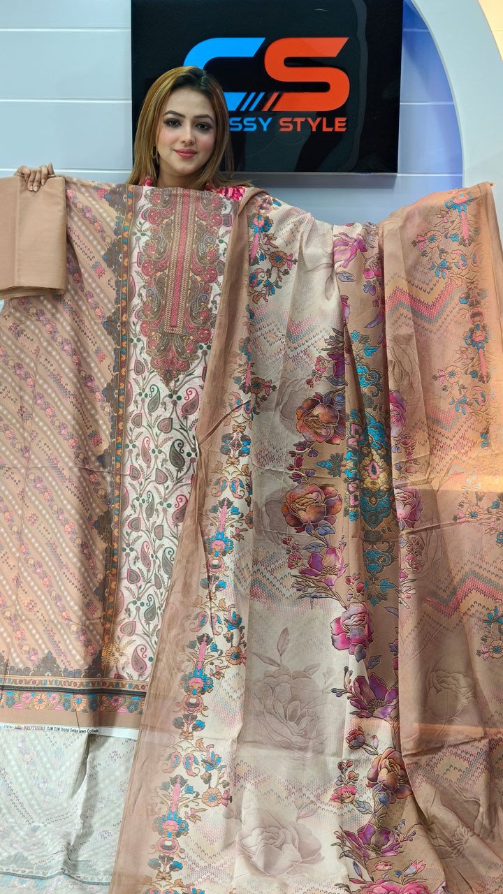 New Premium Zom Zom Lawn Three Piece