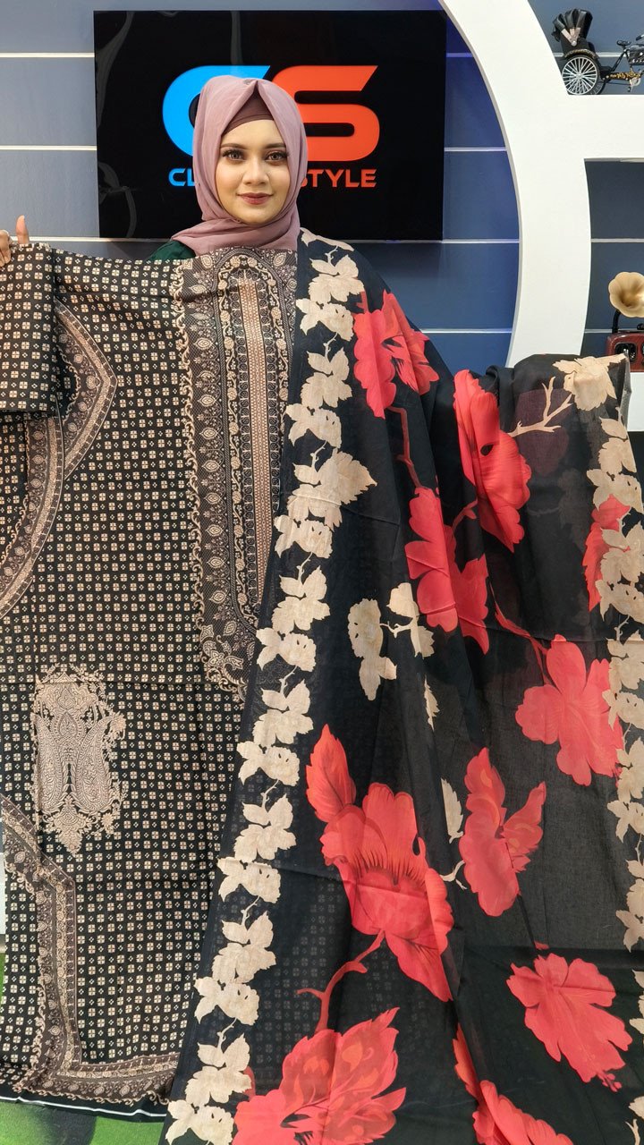 Coco Premium Cotton Lawn Three Piece Set