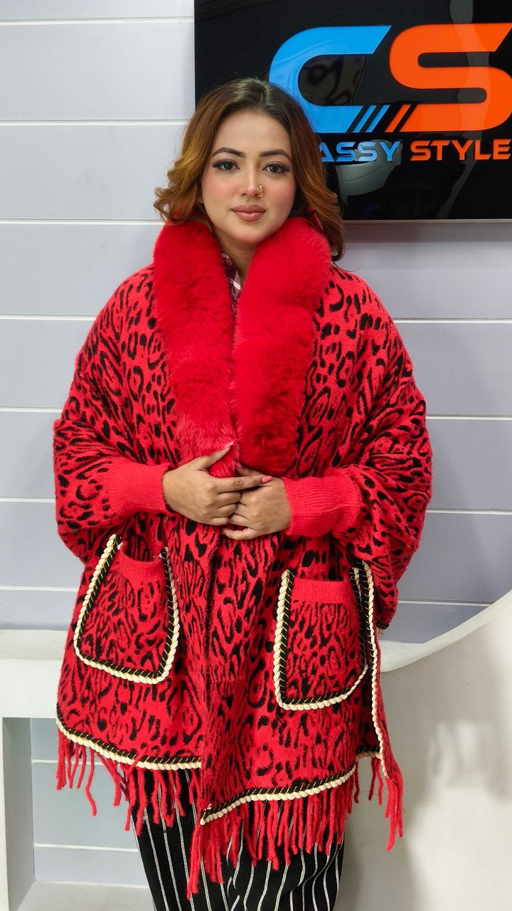 New Design China Stylish Poncho For Women