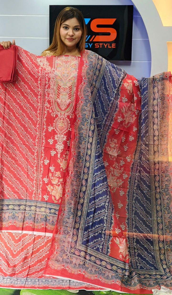 New Premium Zom Zom Lawn Three Piece