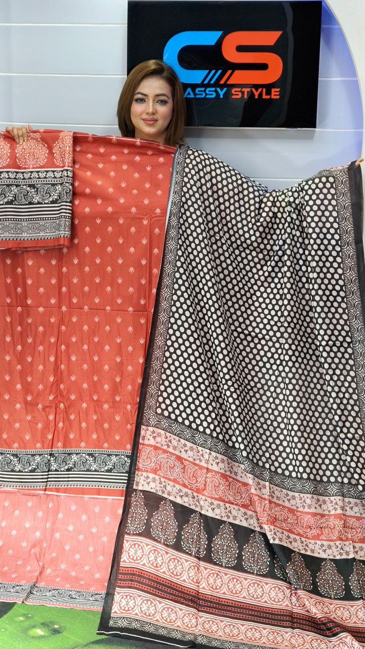 Coco Premium Cotton Lawn Three Piece Set