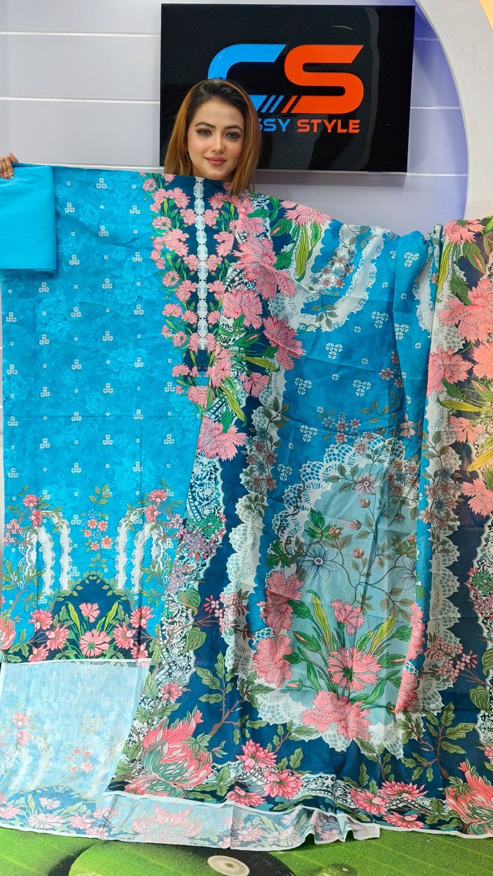 New Premium Zom Zom Lawn Three Piece