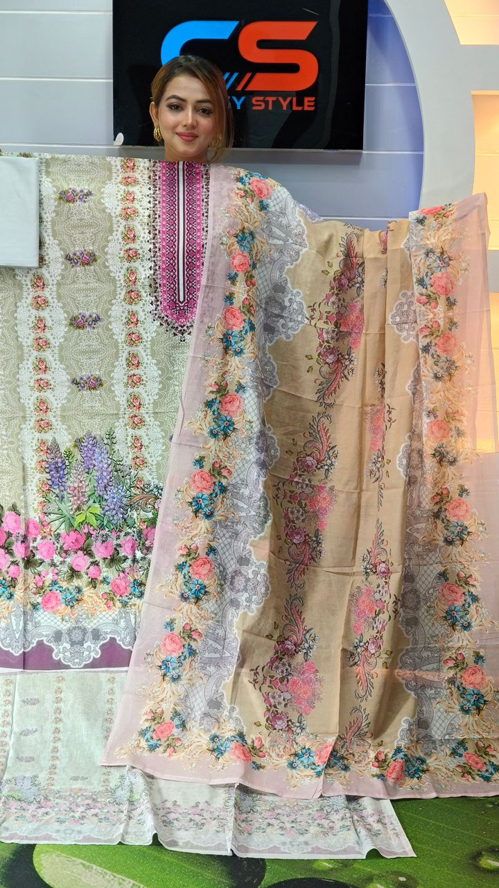 New Premium Zom Zom Lawn Three Piece