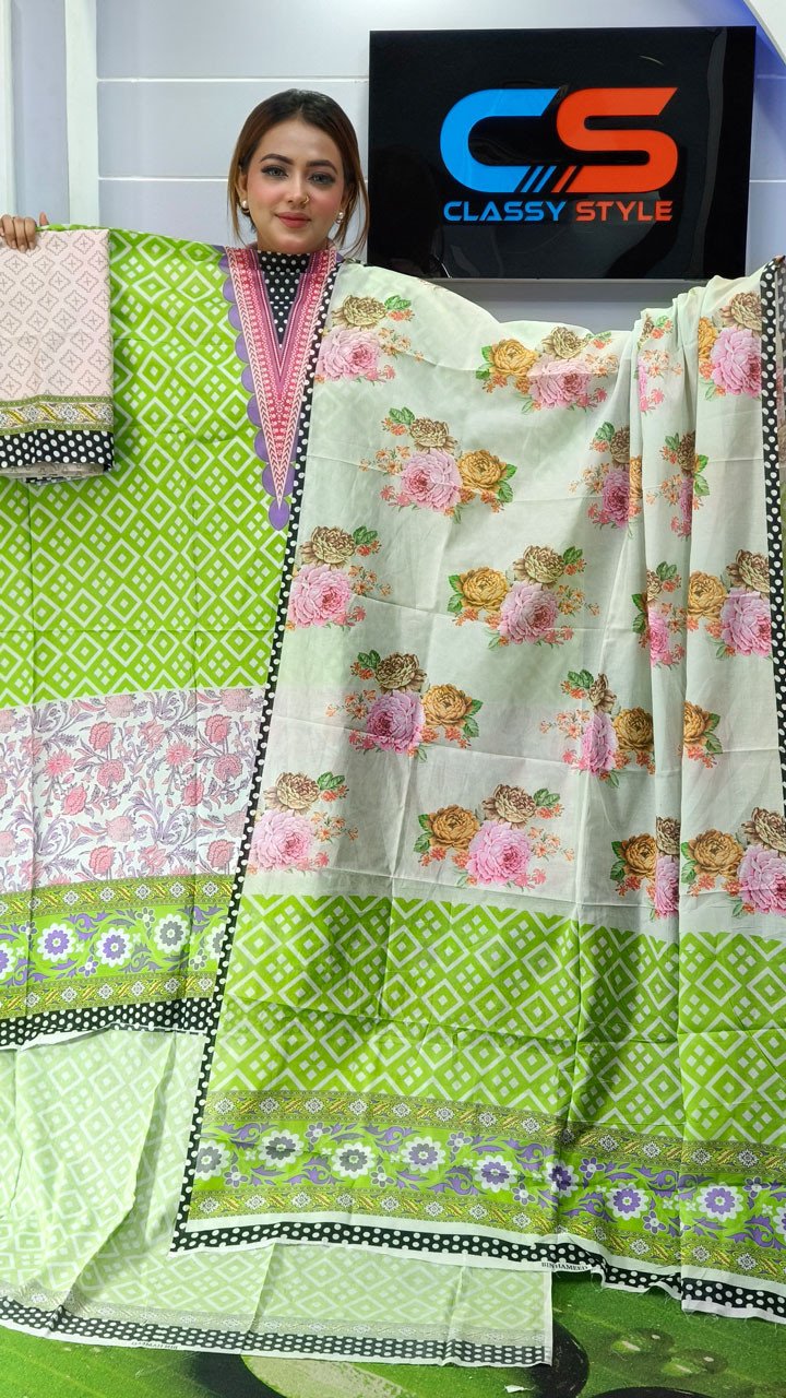 New Exclusive Bin Hameed Lawn Three Piece With Print Salwar