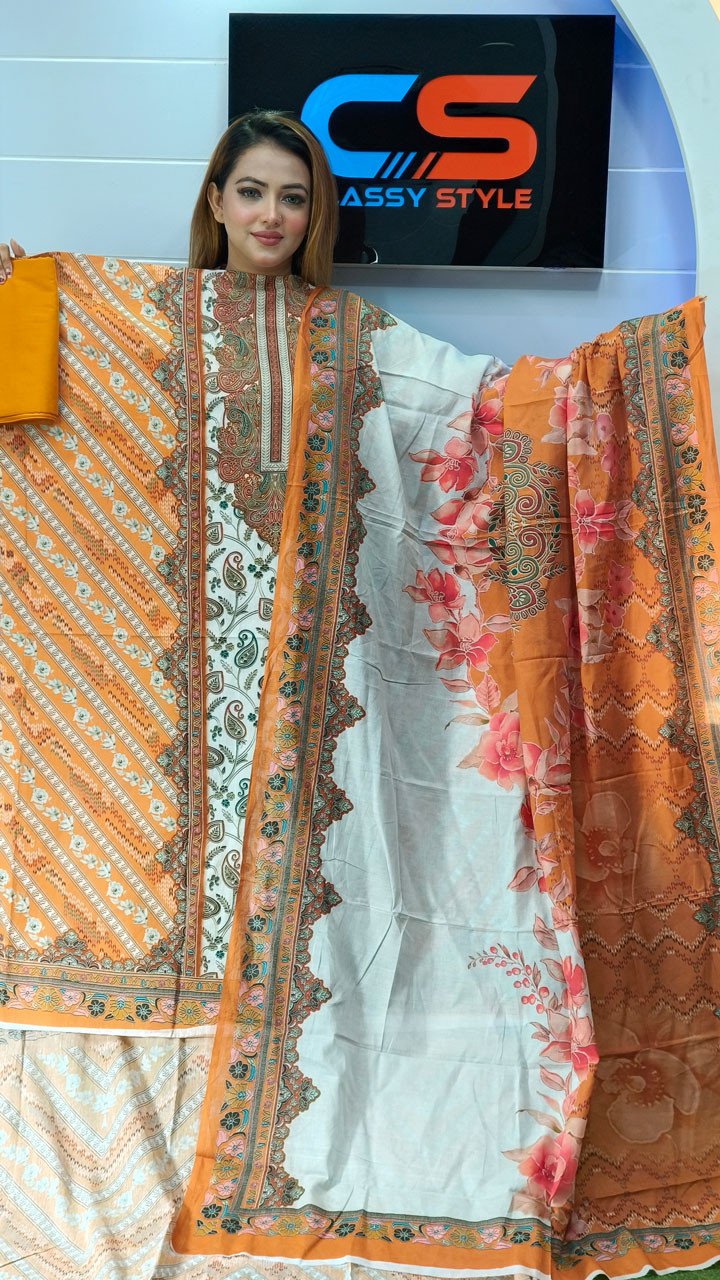 New Premium Zom Zom Lawn Three Piece