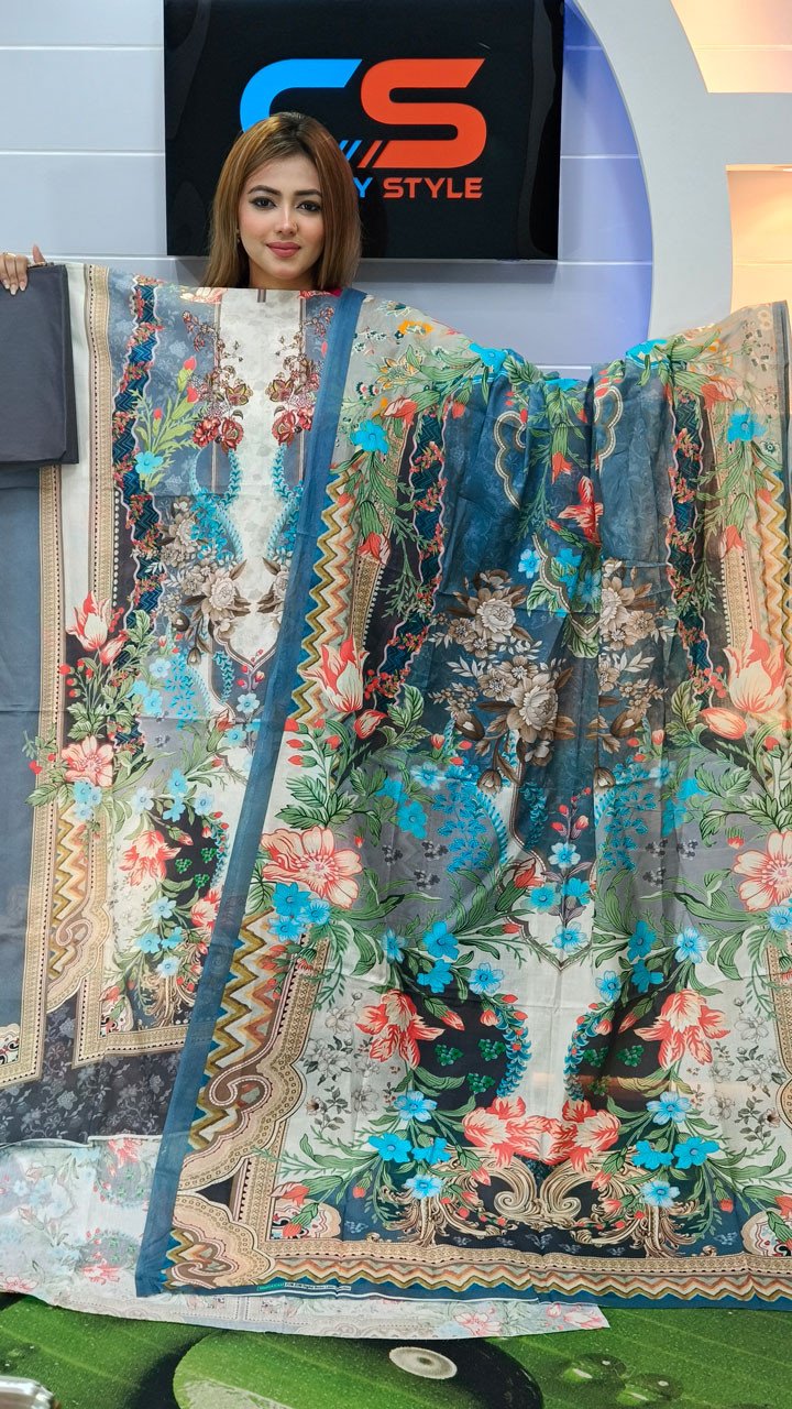 New Premium Zom Zom Lawn Three Piece