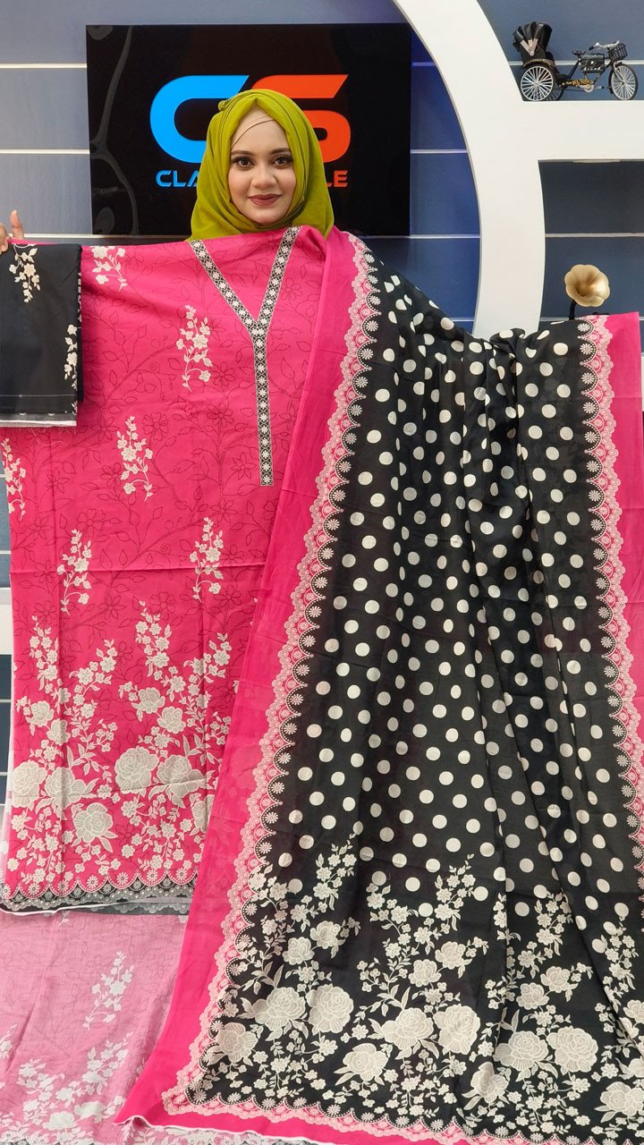 New Exclusive Bin Hameed Lawn Three Piece With Print Salwar