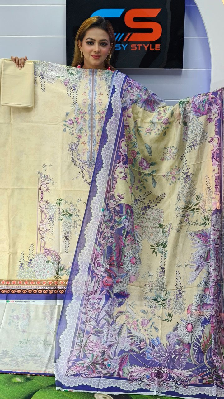 New Premium Zom Zom Lawn Three Piece