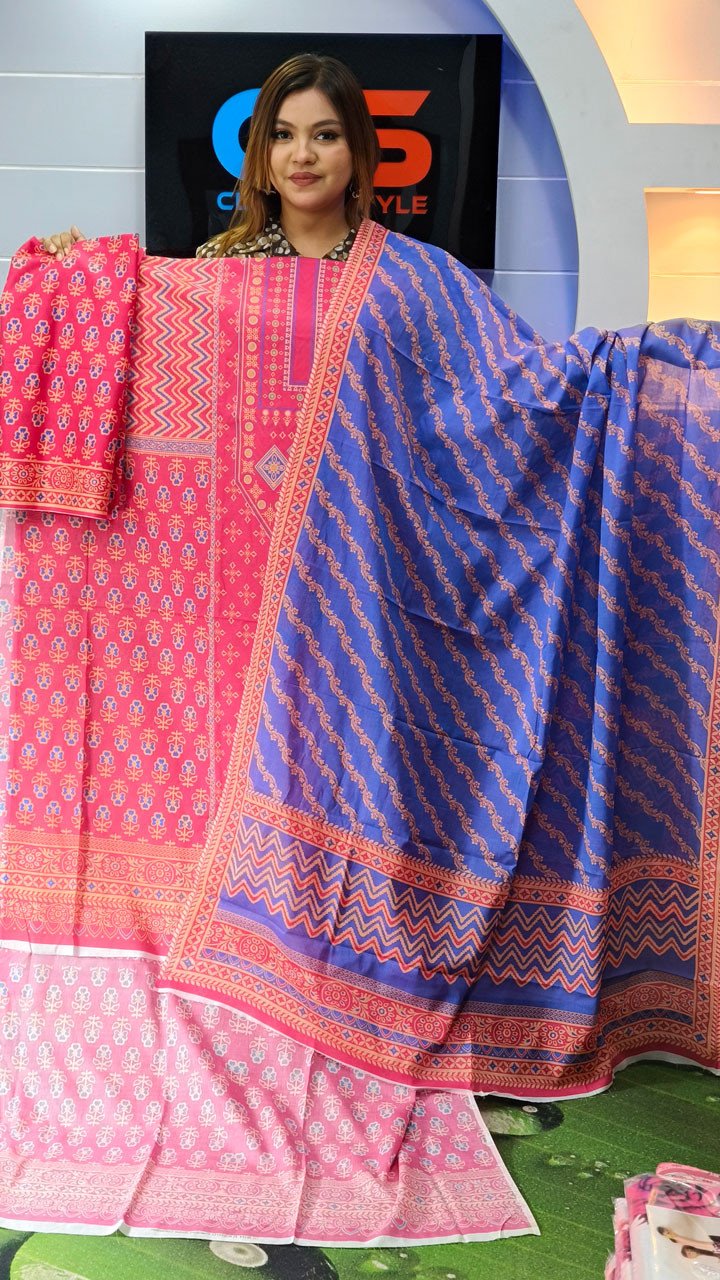 New Exclusive Bin Hameed Lawn Three Piece With Print Salwar