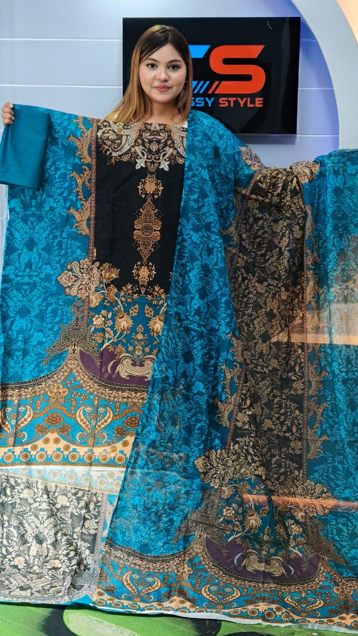 New Premium Zom Zom Lawn Three Piece