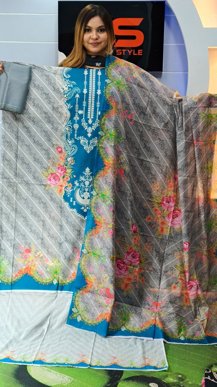 New Premium Zom Zom Lawn Three Piece