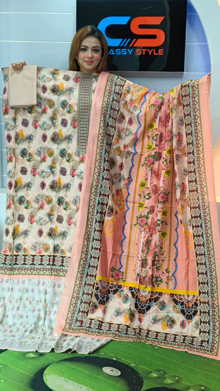 New Premium Zom Zom Lawn Three Piece