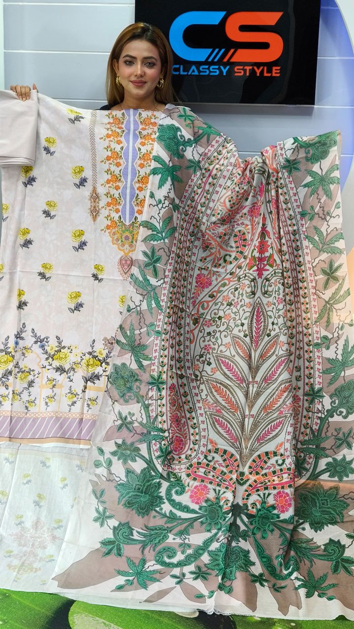 New Premium Zom Zom Lawn Three Piece