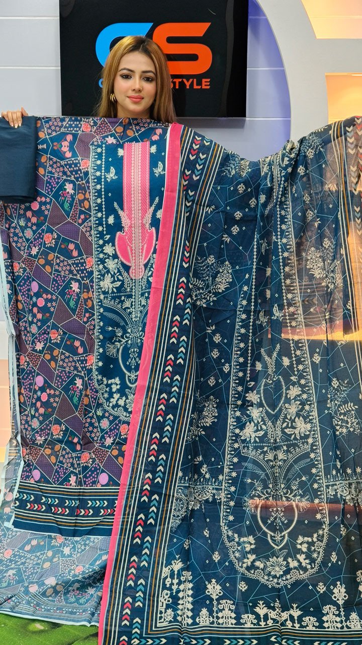 New Premium Zom Zom Lawn Three Piece