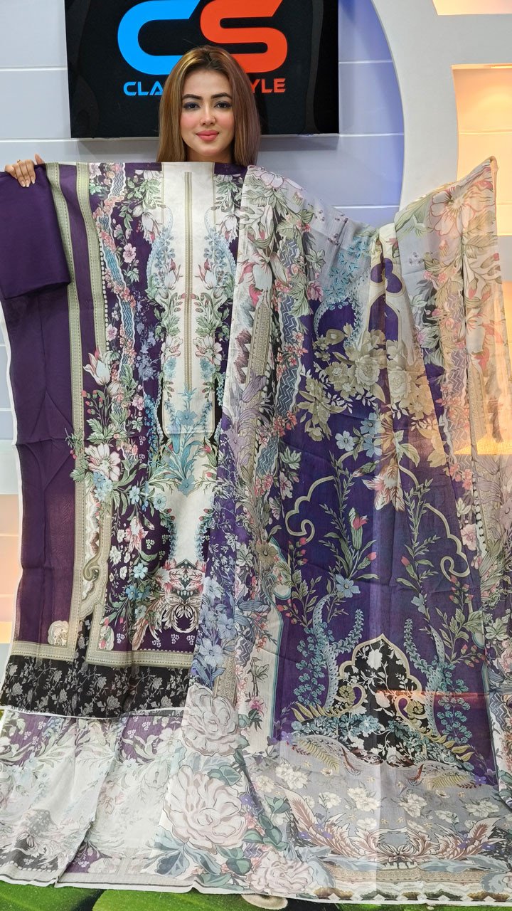 New Premium Zom Zom Lawn Three Piece