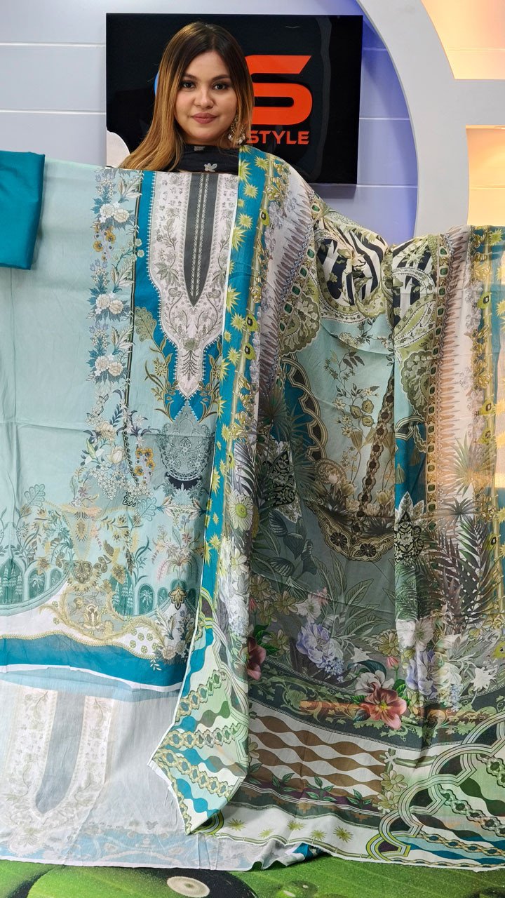 New Premium Zom Zom Lawn Three Piece