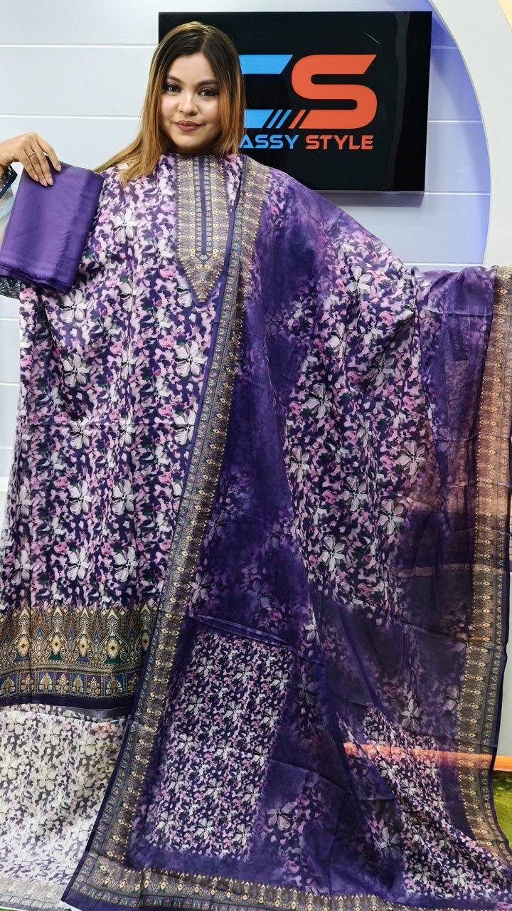 New Premium Zom Zom Lawn Three Piece