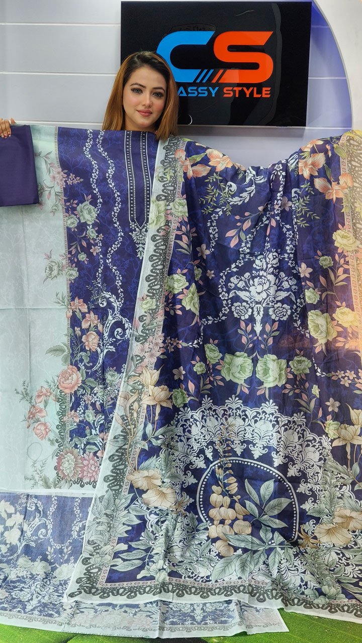 New Premium Zom Zom Lawn Three Piece