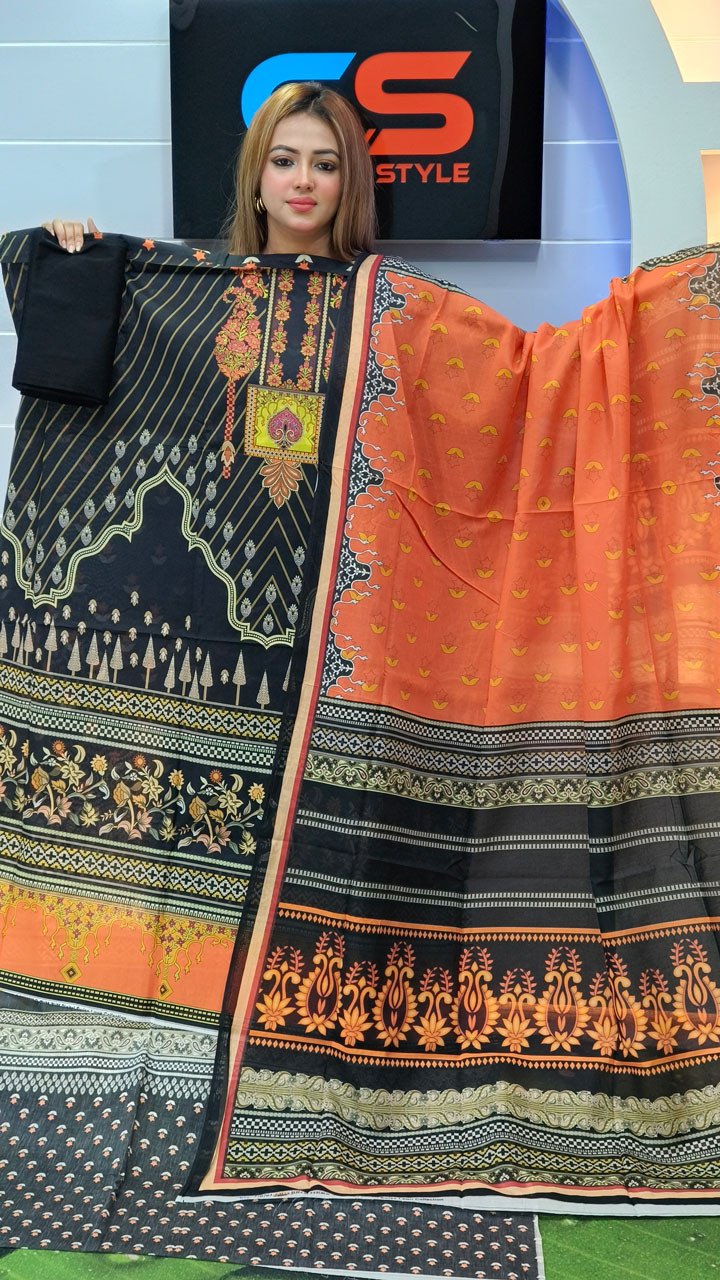 New Premium Zom Zom Lawn Three Piece