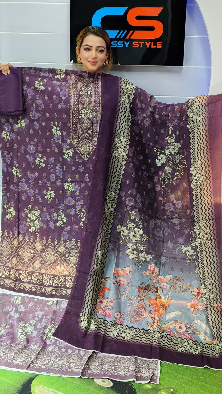 New Premium Zom Zom Lawn Three Piece