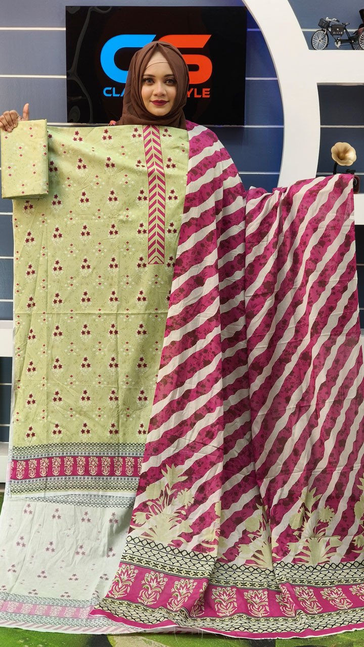 New Exclusive Bin Hameed Lawn Three Piece With Print Salwar