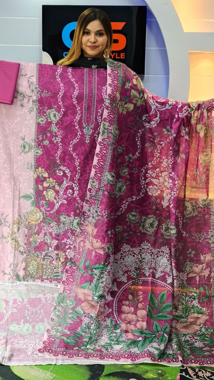 New Premium Zom Zom Lawn Three Piece