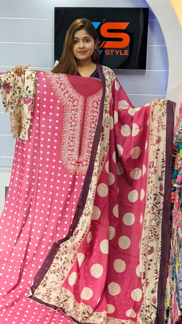 Coco Premium Cotton Lawn Three Piece Set