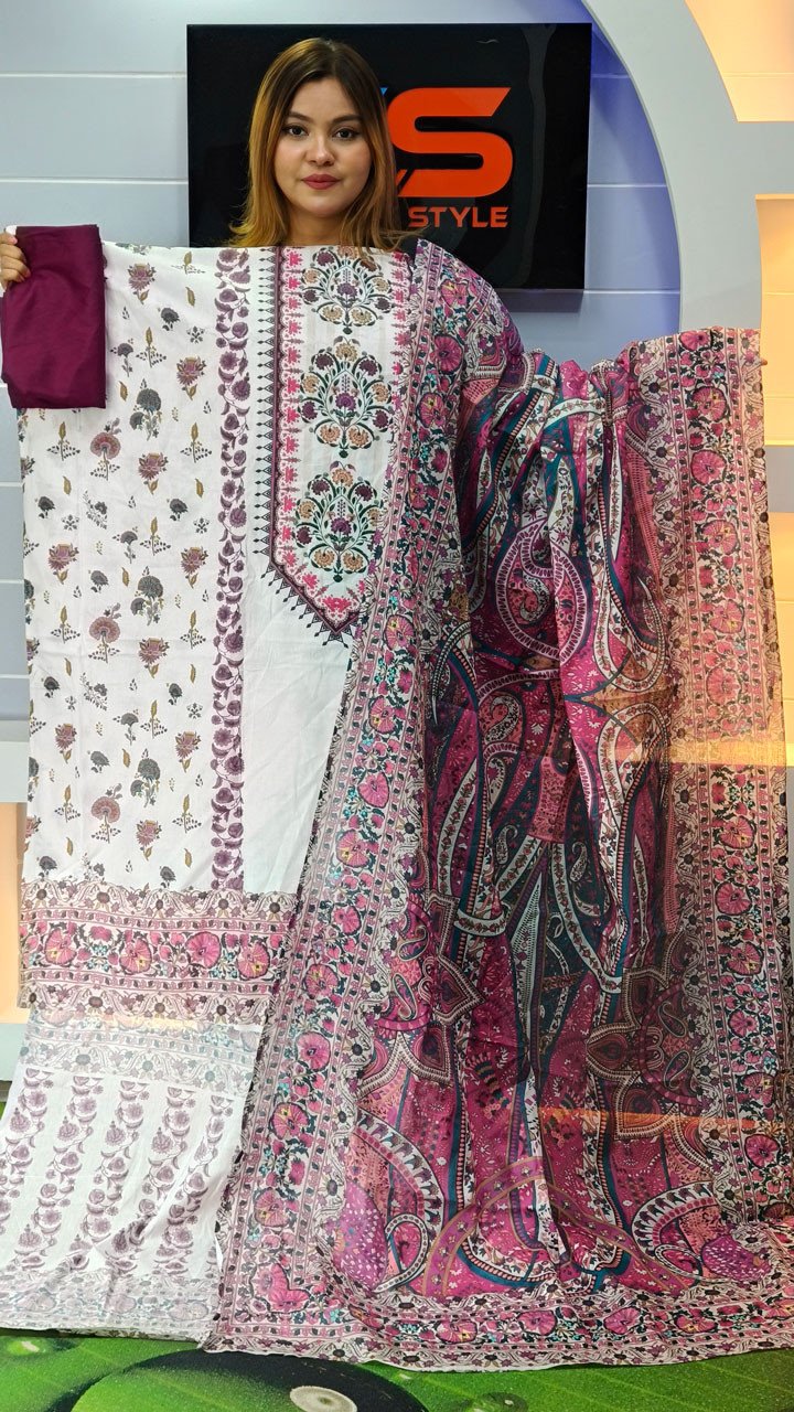 New Premium Zom Zom Lawn Three Piece