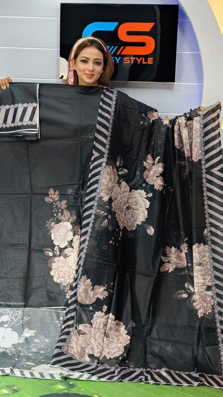 Coco Premium Cotton Lawn Three Piece Set