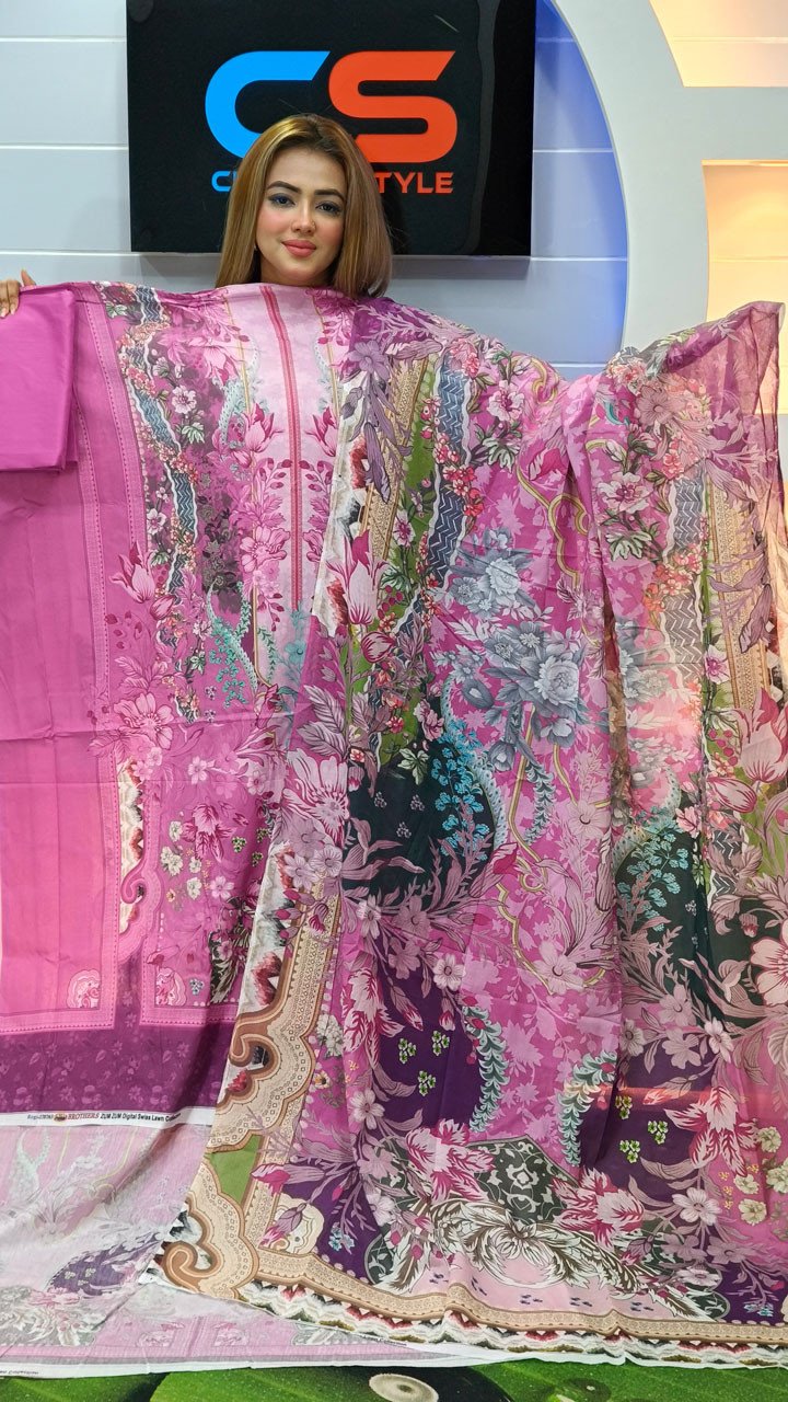 New Premium Zom Zom Lawn Three Piece