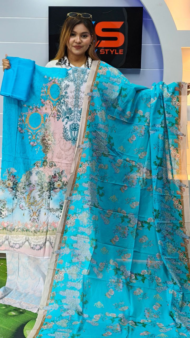 New Premium Zom Zom Lawn Three Piece