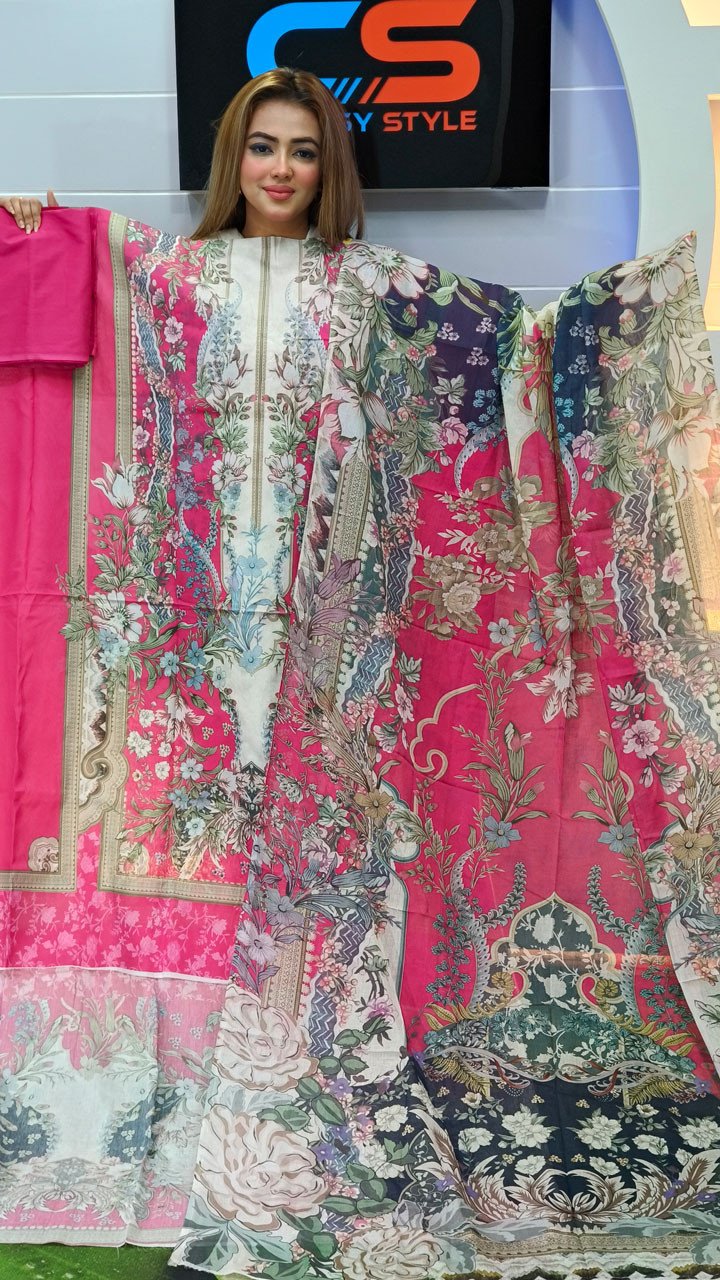 New Premium Zom Zom Lawn Three Piece