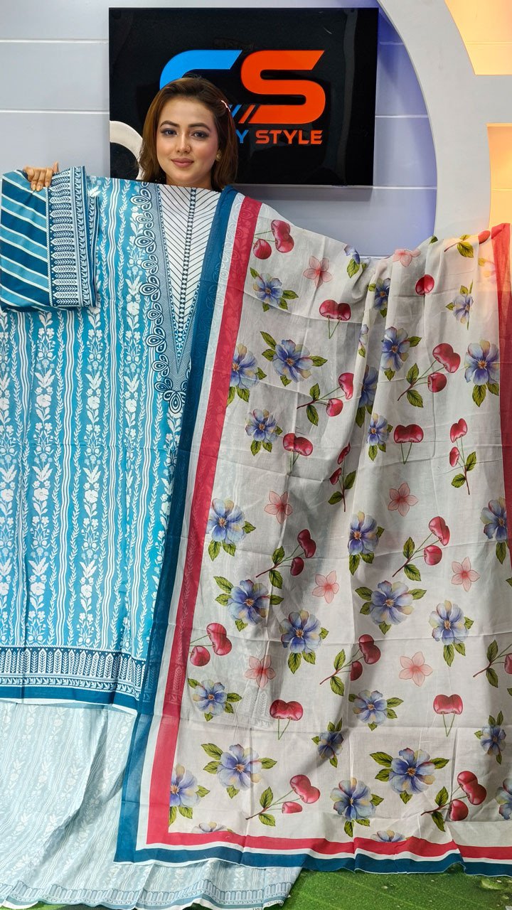 New Exclusive Bin Hameed Lawn Three Piece With Print Salwar