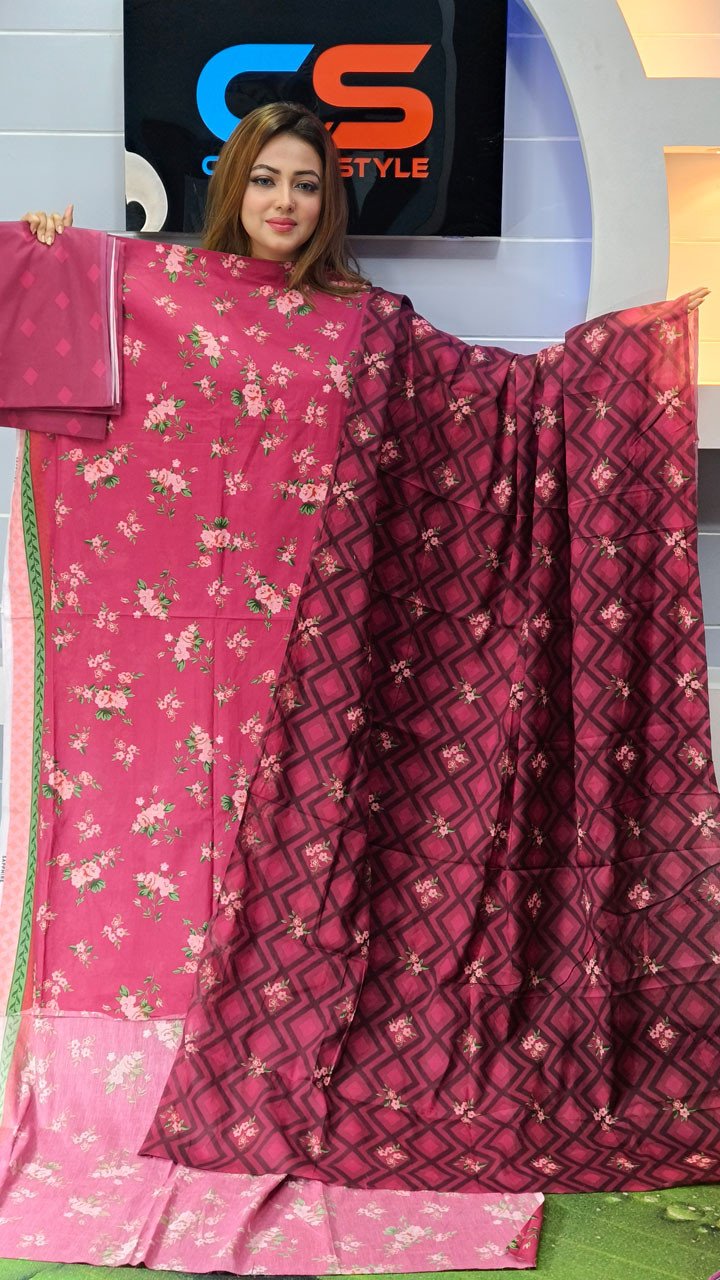 New Premium Zom Zom Lawn Three Piece With Print Salwar/Exclusive