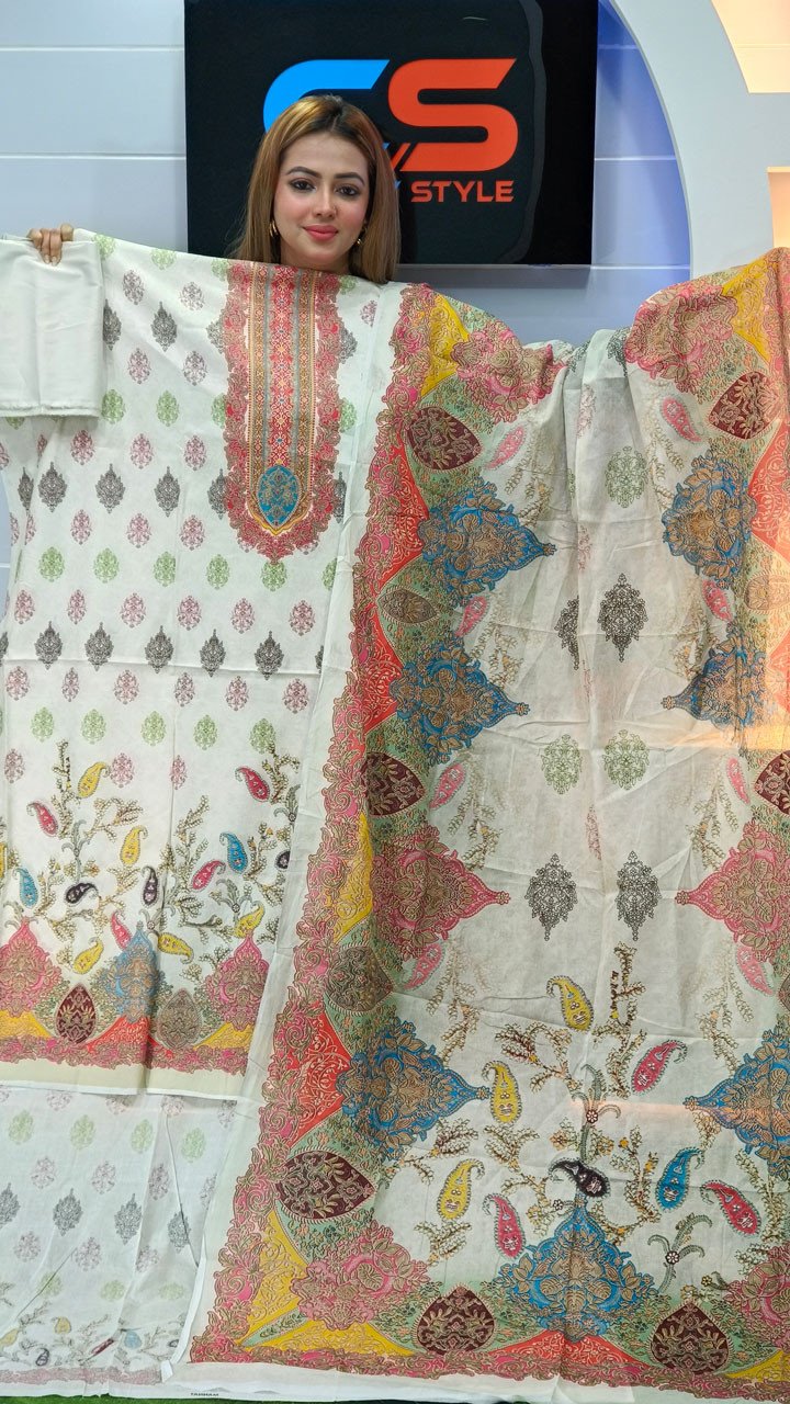 New Premium Zom Zom Lawn Three Piece