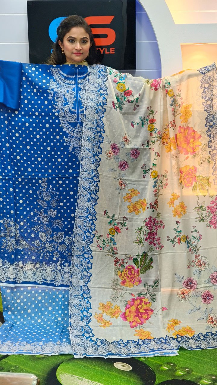 New Premium Zom Zom Lawn Three Piece