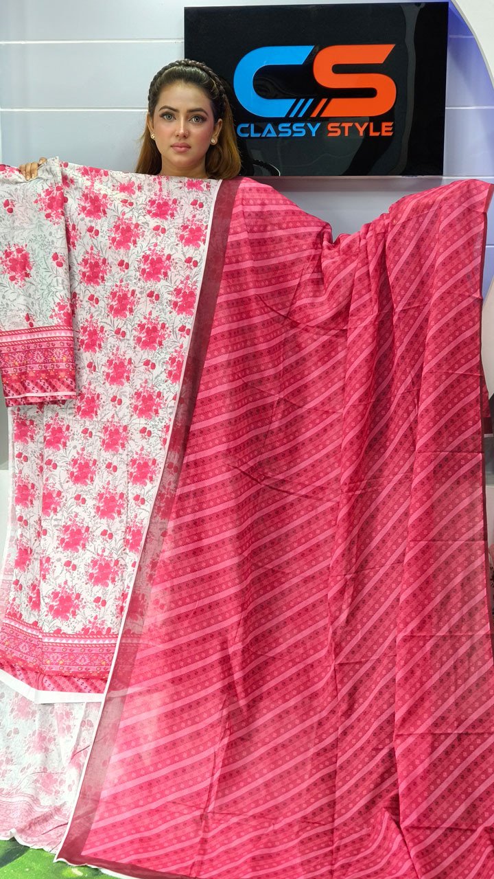 New Exclusive Bin Hameed Lawn Three Piece With Print Salwar