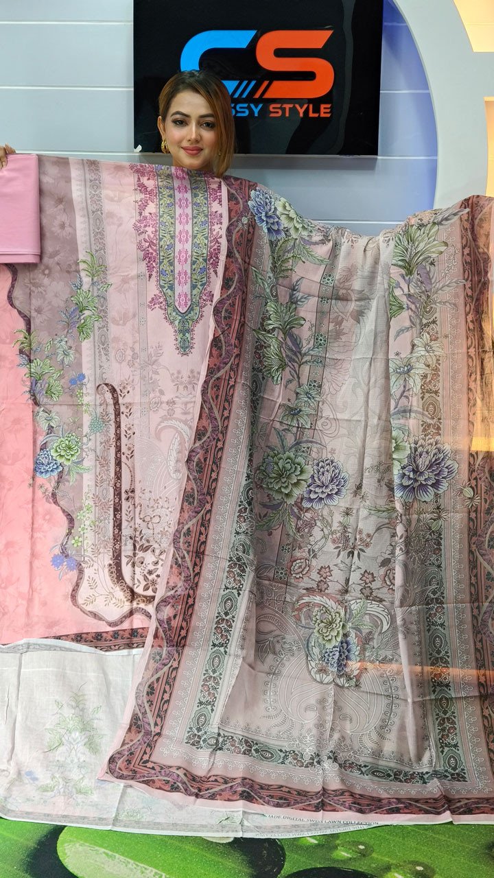 New Premium Zom Zom Lawn Three Piece