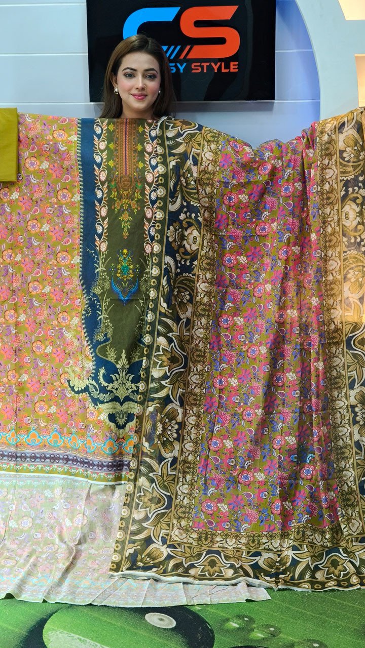 New Premium Zom Zom Lawn Three Piece